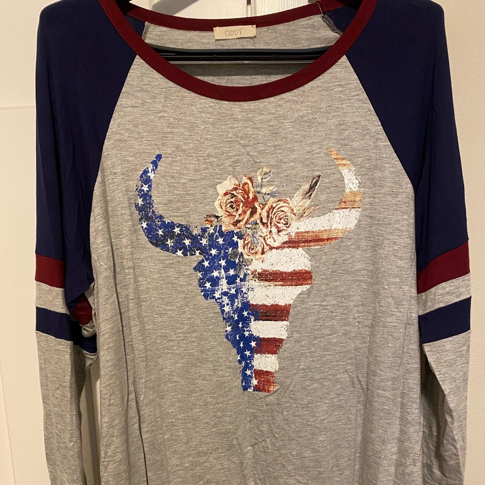 Rustic American Flag shirt